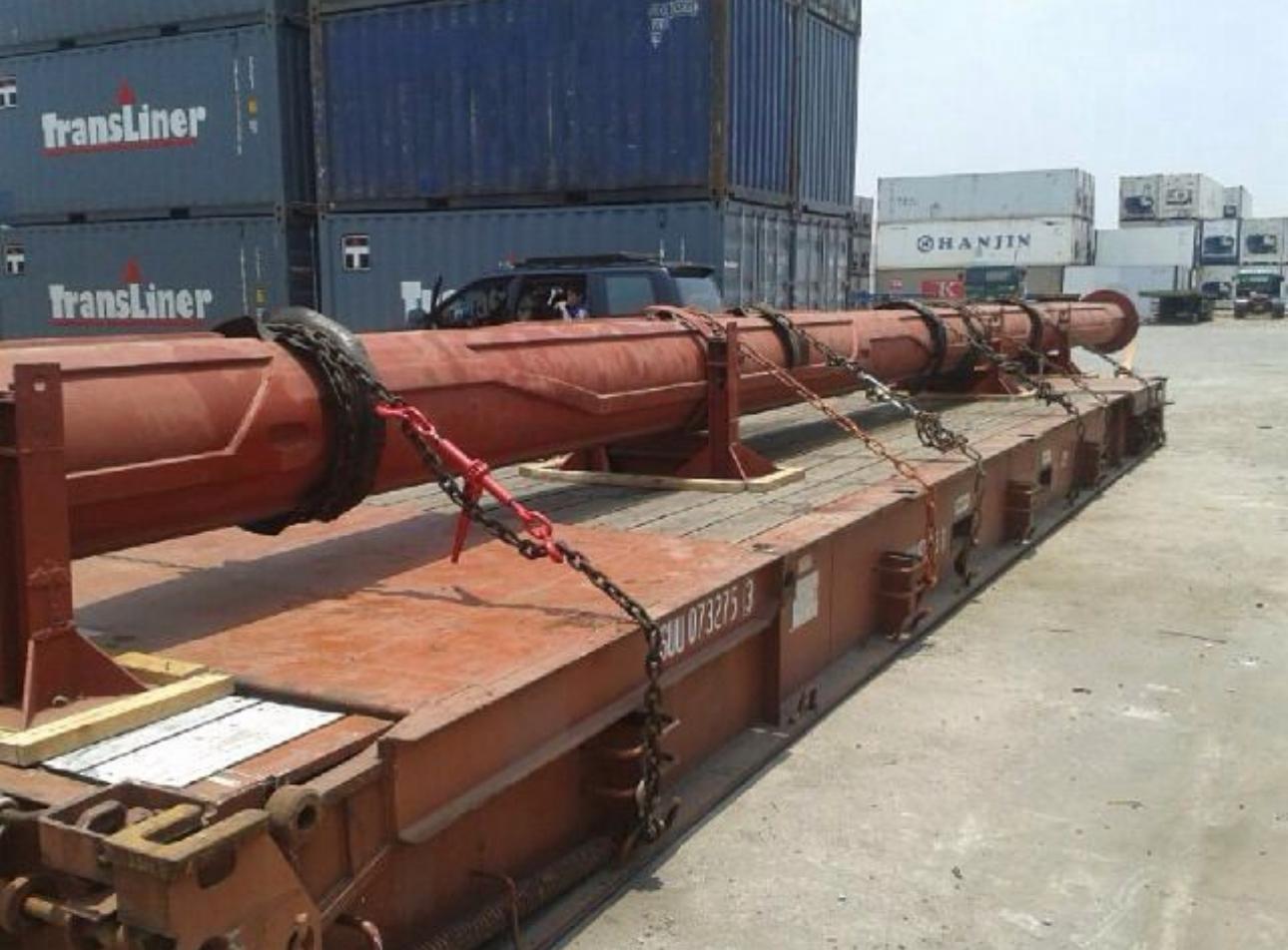 Export cargo headed to Nhava Sheva, India